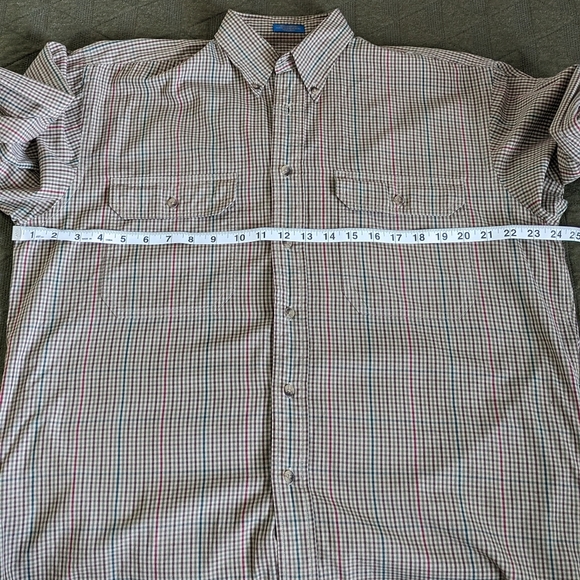 Pendleton Medium Brown Plaid Shirt 100% cotton - Picture 4 of 7